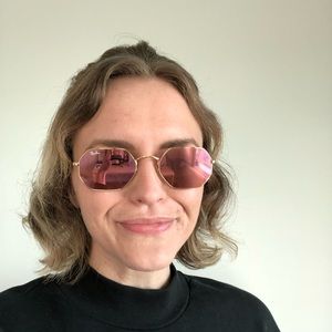 ray ban octagonal rose